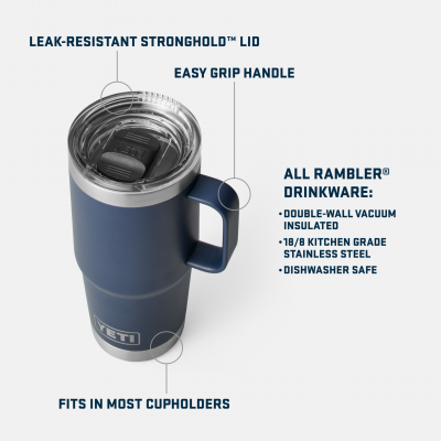 Yeti Rambler 20oz Travel Mug - Black